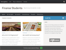 Tablet Screenshot of finanse-studenta.pl